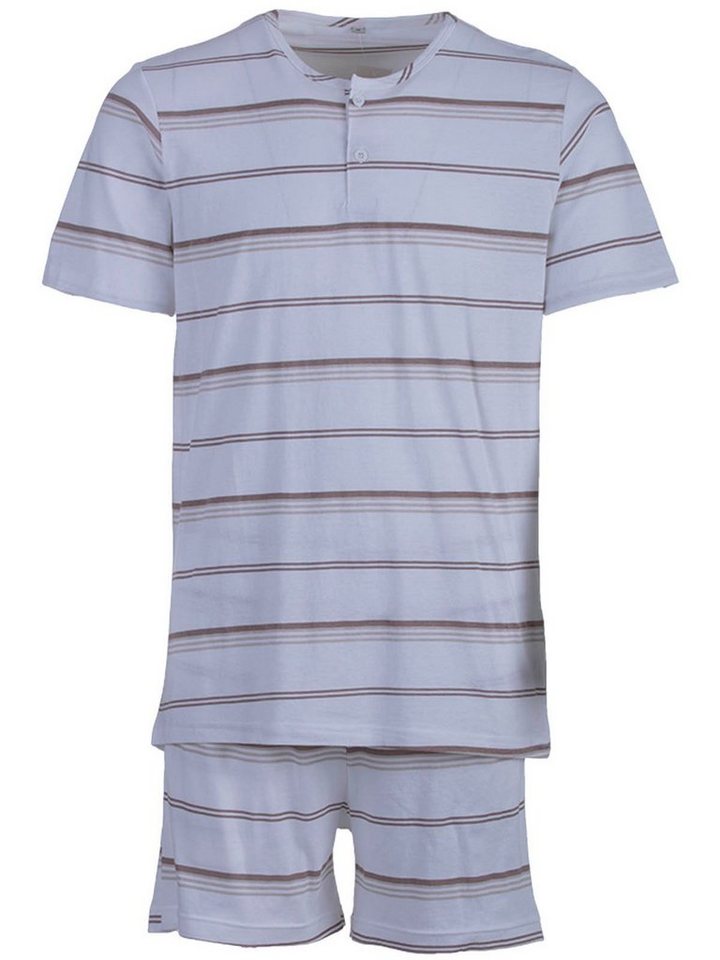 Henry Terre Schlafanzug Pyjama Set Shorty - Streifen von Henry Terre