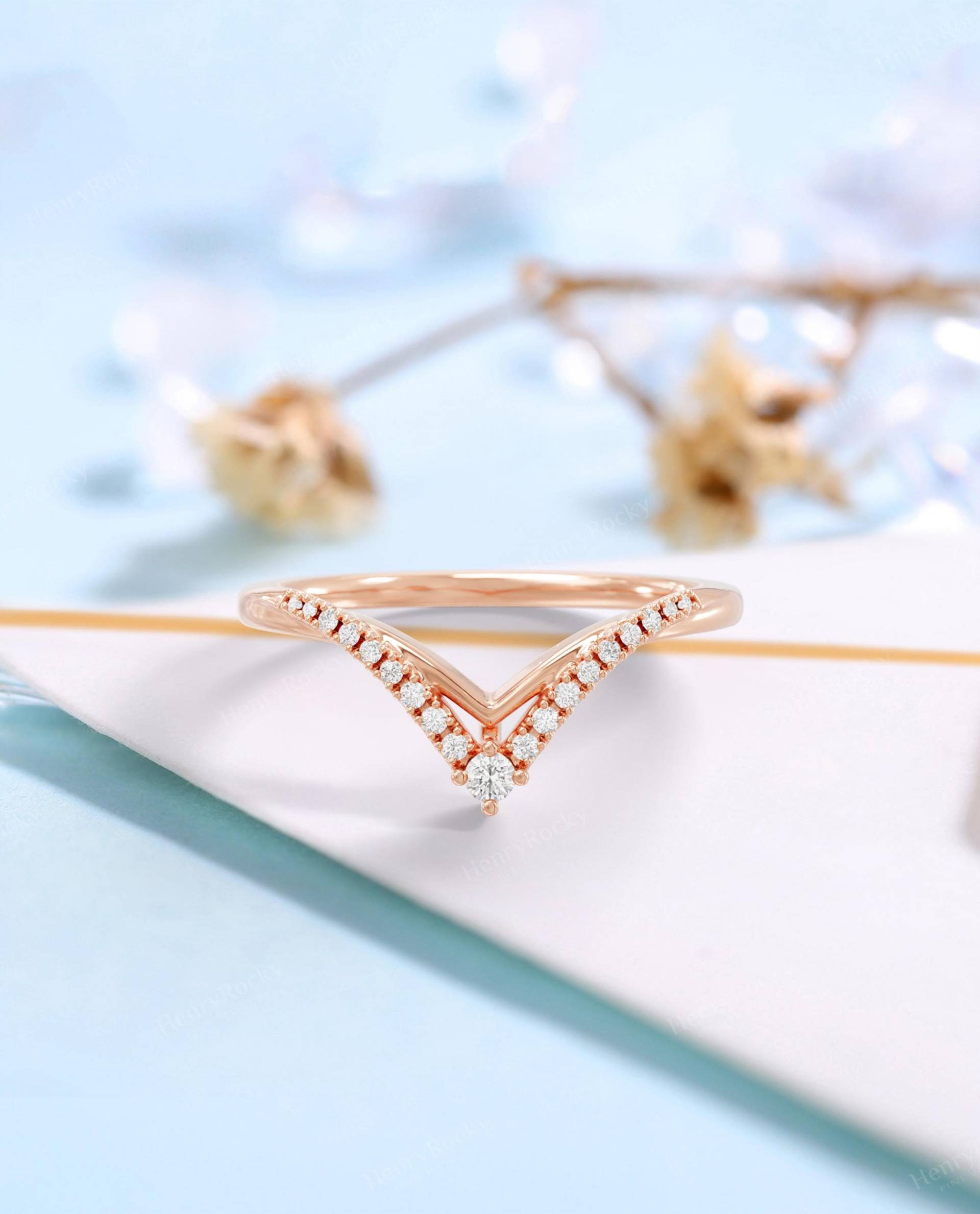 Vintage Moissanite Ehering Art-Deco-Gelbgold Passendes Band Antik Gebogen Marquise Stapelbar Jubiläum Versprechen Vintage Moissanite Ehering Art-Deco-Gelbgold Passendes Band Antik Gebogen Marquise Stapelbar Jubiläum Versprechen von HenryRocky
