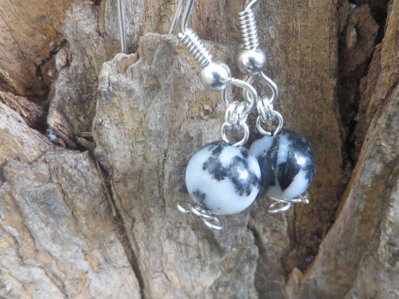 Zarte Zebra Jaspis Ohrringe Von Herartofstone Auf Etsy von HerARTofStone