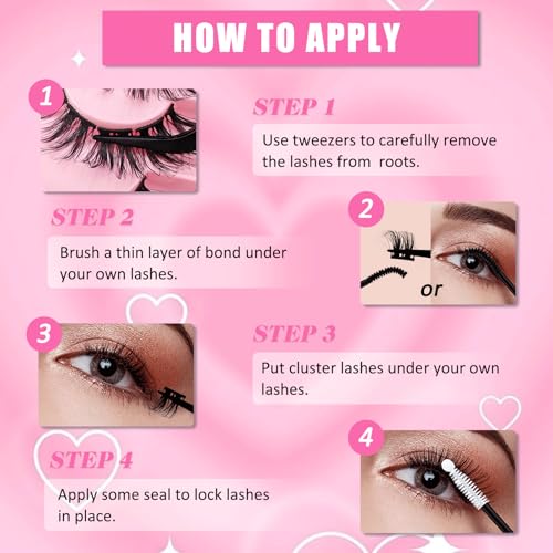 2 Stück Wimpernklebe- und Versiegelungsset mit Entferner, wasserfester Wimpernkleber mit starkem Halt und Entferner für DIY-Wimpernverlängerungen(2P-F-Remover-Kit) von Heracks