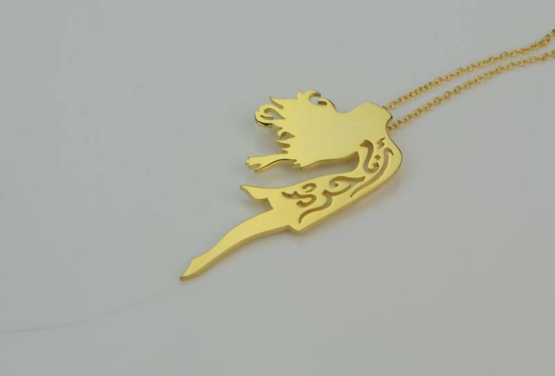 Mädchen Halskette, Ich Bin Freies Arabisch Frauen Geschenk, Handgemachte Personalisierte Halskette. Geschenk Für Sie von Herafiyat