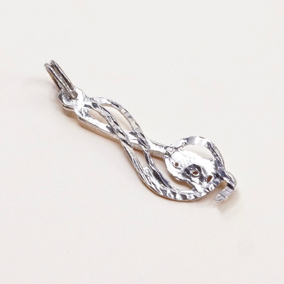 Vintage Sterling Silber Anhänger, Solide 925Er Musiknote, Melodie Charme, Gestempelt von HerasJewel