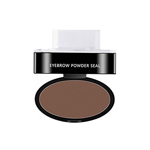 Herbests Augenbrauenpuder Augenbrauenstempel Kit Wasserdichte Einfache Anwendung Langanhaltende Frauen Mädchen Natur Augenbrauenformen Wiederverwendbare Kosmetikset Dunkelbraun Weidenbrauen von Herbests