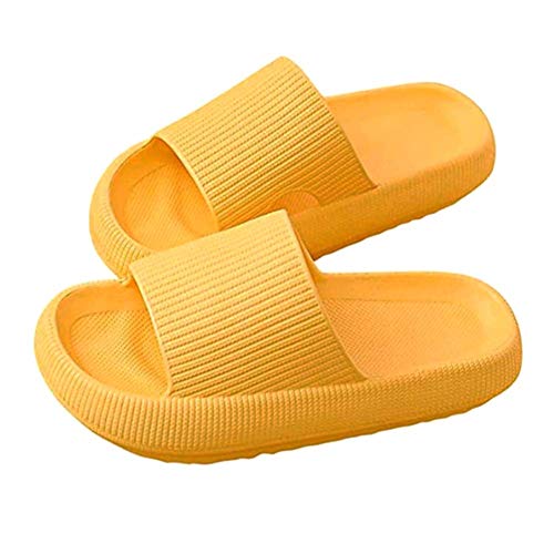 Herbests Herren Damen Badeschuhe Sandalen Sommer Unisex Pantoletten Badelatschen Hausschuhe Anti-Rutsch Sandalen für Innen Draußen Badeschlappen Home Slippers Gartenschuhe Schlappen Strand Sandale von Herbests