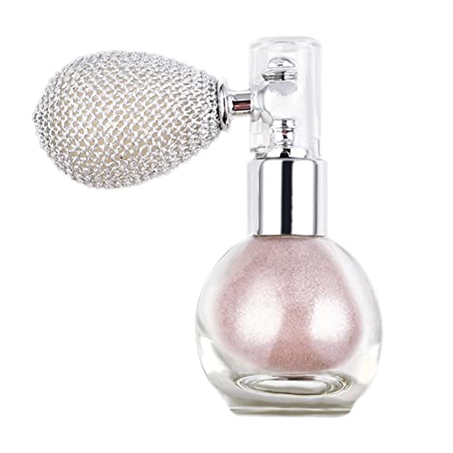 Highlighter Powder Spray, Glitter Puder Spray, Glitter Powder Spray Shimmer Sparkle Puder Make-up Spray für Haar Gesicht Körper Kosmetik für Frauen,Moisturizing Brightening Aroma Shimmering Spray von Herbests