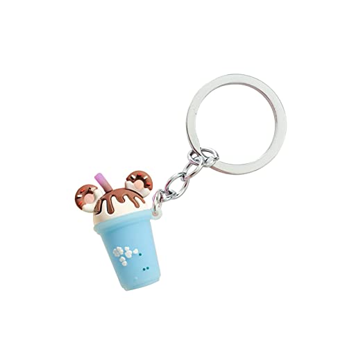 Schlüsselanhänger Dekoration Anhänger,Bubble Tea Milchtee Schlüsselring Handtasche Tasche Anhänger Dekoration Charm Geldbörse Schlüssel Dekor Rucksäcke Anhänger Geburtstagsgeschenke für Damen Mädchen von Herbests