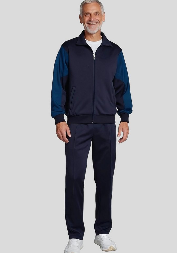 Herbold Sportswear Trainingsanzug Herren Freizeitanzug Sportanzug mit Biesennaht (2-tlg), auch in Kurzgrößen, mit Reißverschluss-Taschen von Herbold Sportswear