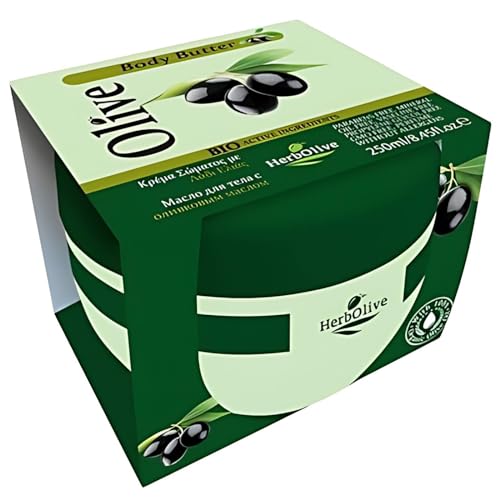 Herbolive Körperbutter mit Olivenöl und natürlichem Sonnenblumenöl, Hautpflege Bodylotion Damen, Bioaktiver Aloe, Panthenol, Feuchtigkeitsspendend und belebend für weiche Haut Herbolive Körperbutter mit Olivenöl und natürlichem Sonnenblumenöl, Hautpflege Bodylotion Damen, Bioaktiver Aloe, Panthenol, Feuchtigkeitsspendend und belebend für weiche Haut von Herbolive
