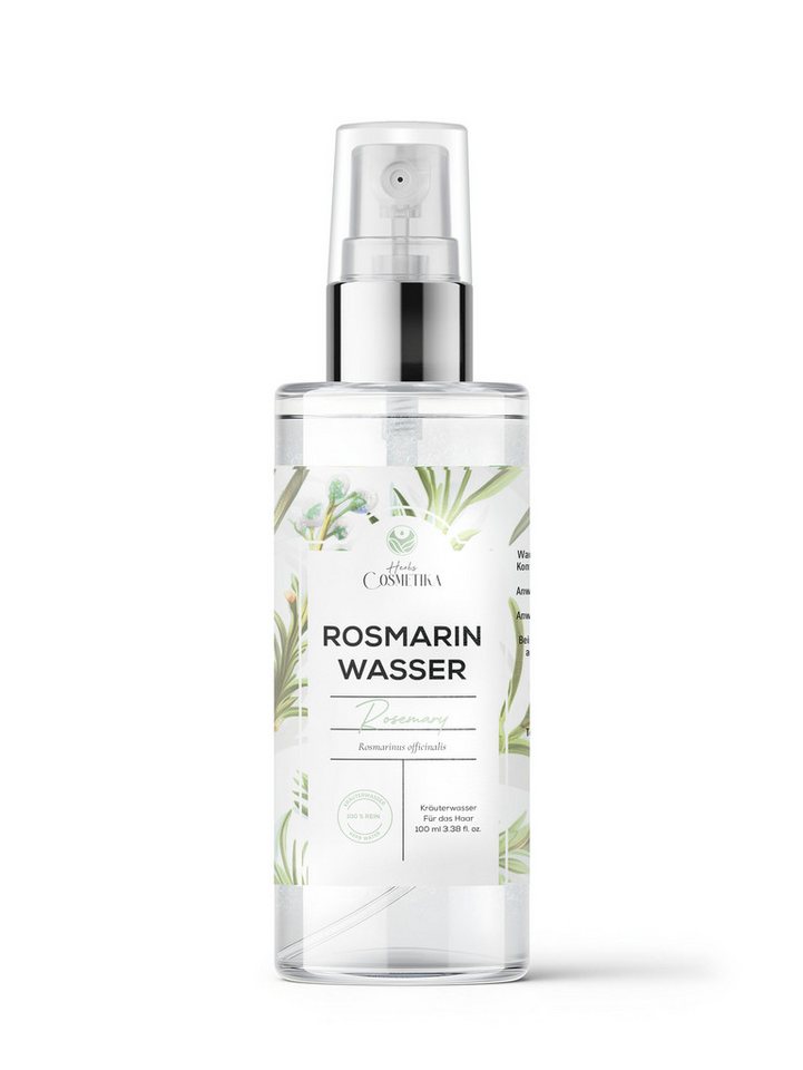 Herbs Cosmetica Haarwasser Rosmarinwasser – 100 % natürlich, rein & vegan, Haut & Gesicht, 100 ml, 100 % natürlich, rein & vegan Schonend destilliert für Haut & Haare Herbs Cosmetica Haarwasser Rosmarinwasser – 100 % natürlich, rein & vegan, Haut & Gesicht, 100 ml, 100 % natürlich, rein & vegan Schonend destilliert für Haut & Haare von Herbs Cosmetica