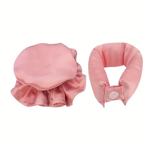Heatless Curls, Hercaise Curls Without Heat, 1 Flexi-Stab + 1 Satin-Schlafhaube, Heatless Curls Silk Hair Curler for Medium, Long Hair Girls, DIY Overnight Curls (Pink) von Hercaise