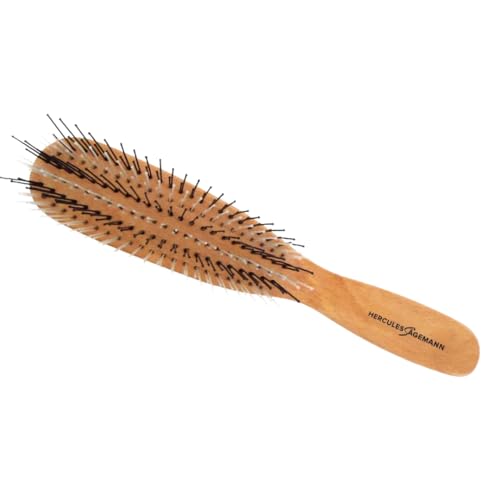 HERCULES SÄGEMANN - Zauberbürste Holz | Hochwertige Scalp Brush für sanftes Entwirren ohne Ziepen. Ideal für Damen und Herren, geeignet für nasses und trockenes Haar. | Farbe: Holz von Hercules Sägemann