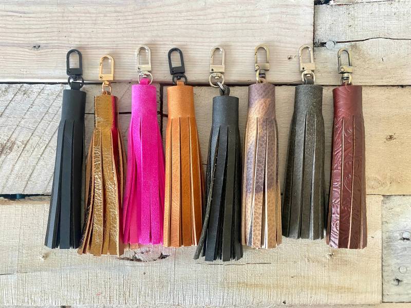 12, 5 cm Leder Quaste Für Handtasche Akzent, Schlüsselbund, Reißverschluss Ziehen 12, 5 cm Leder Quaste Für Handtasche Akzent, Schlüsselbund, Reißverschluss Ziehen von HerdandHammerLeather