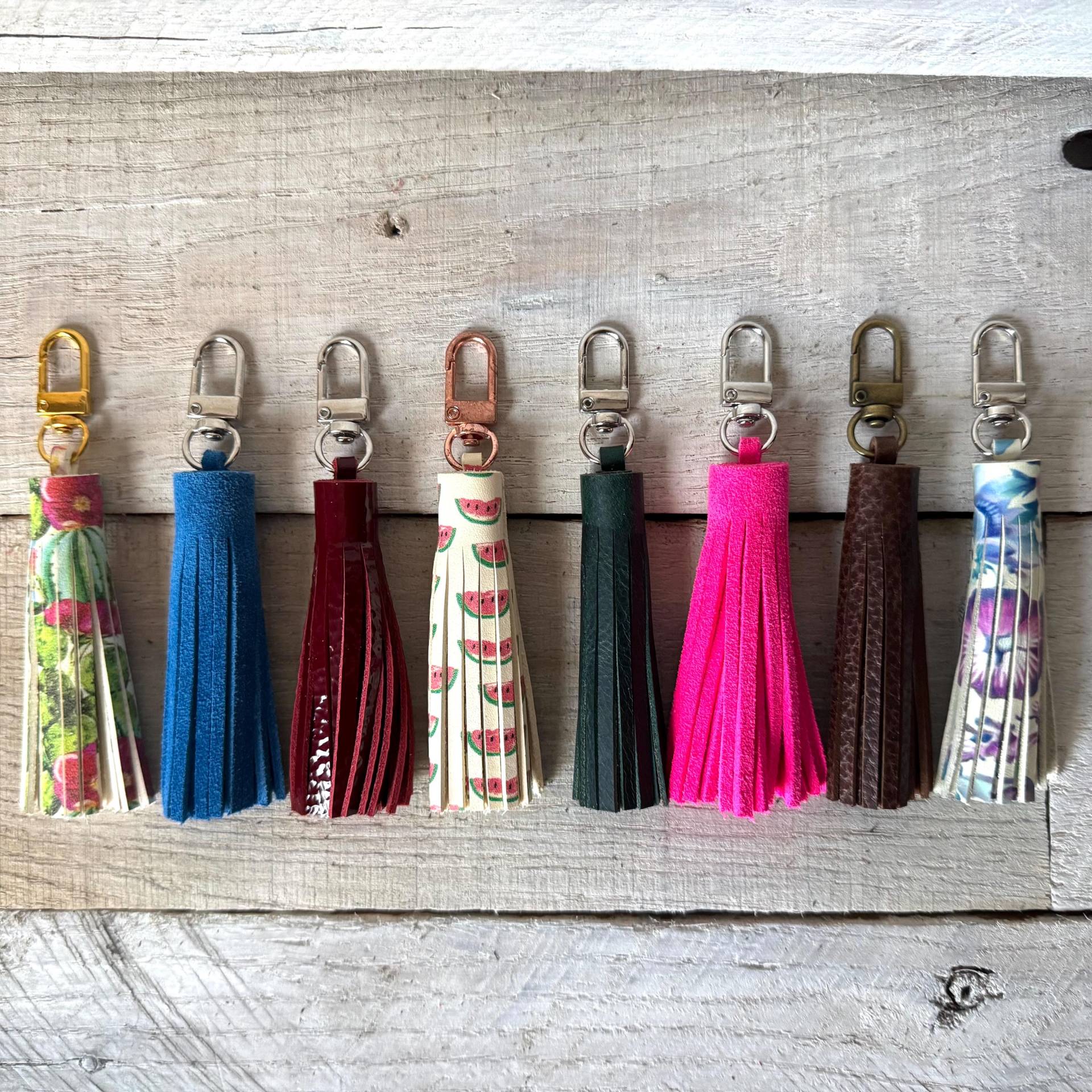 3 "Mini Leder Quaste - Ersatz Zipper Pull, Handtasche Akzent, Schlüsselanhänger 3 "Mini Leder Quaste - Ersatz Zipper Pull, Handtasche Akzent, Schlüsselanhänger von HerdandHammerLeather