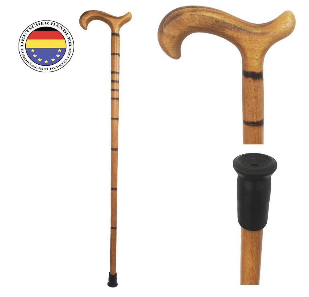 Herdegen Gehstock aus Holz in Bambusoptik – Stabilität und Eleganz in natürlichem Design von Herdegen