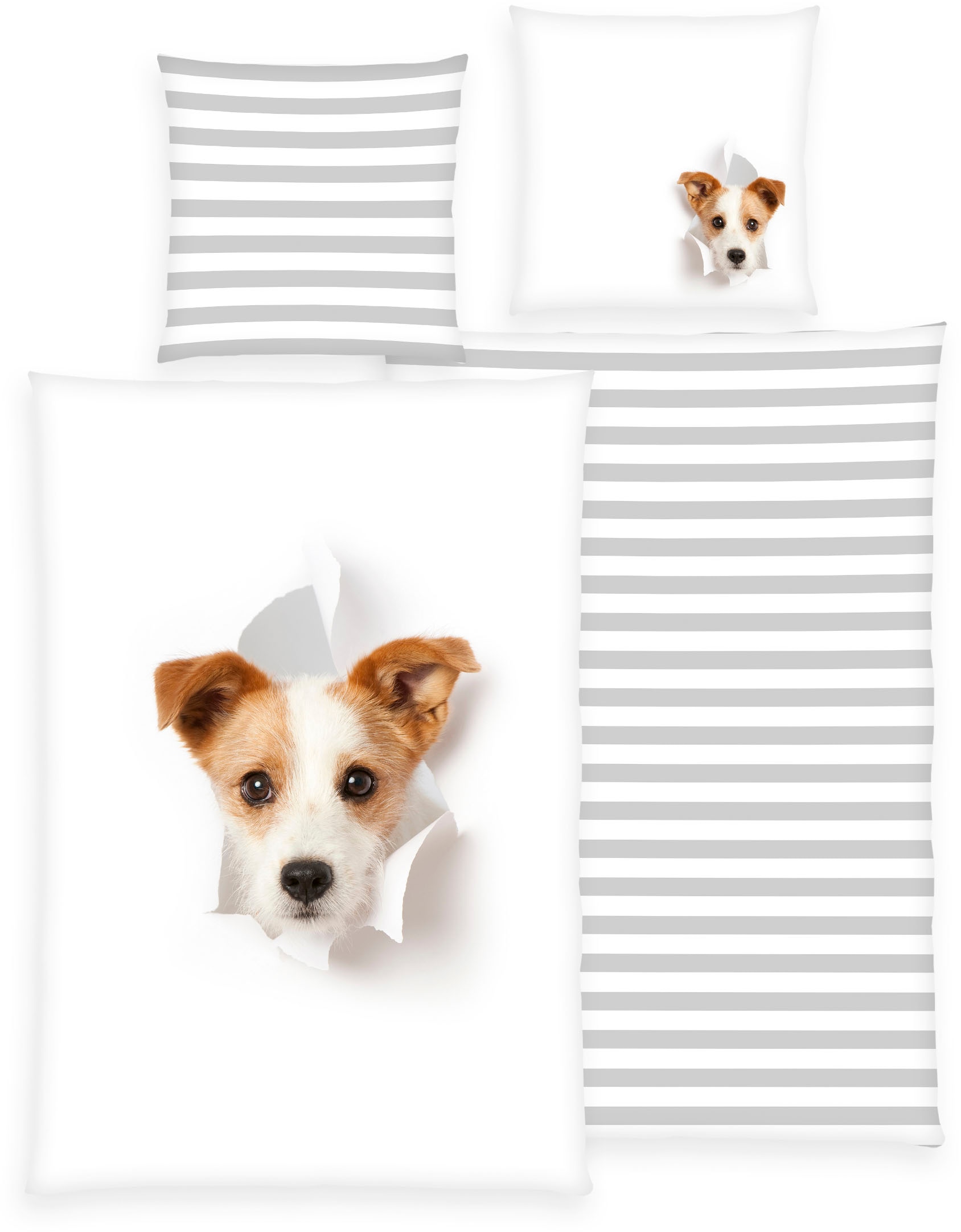 Herding Young Collection Bettwäsche "YC Hund" 2 Stk. tlg. mit tollem Motiv von Herding Young Collection