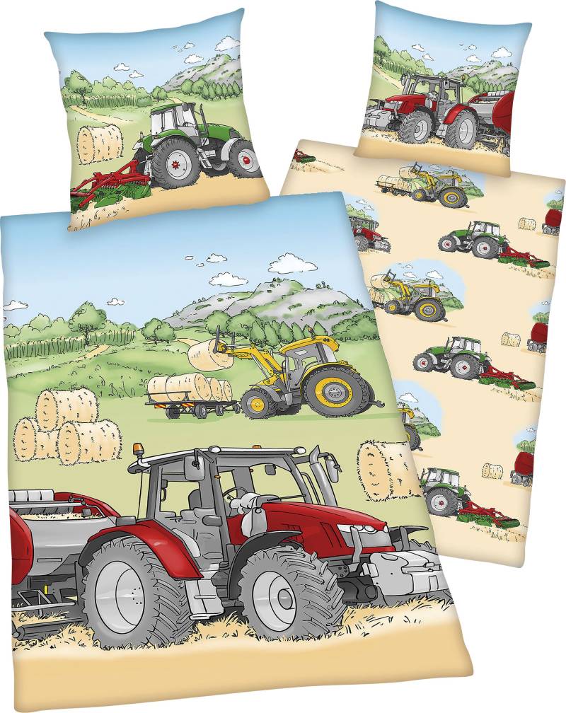 Herding Young Collection Kinderbettwäsche "Traktor" mit tollem "Traktor" Motiv von Herding Young Collection
