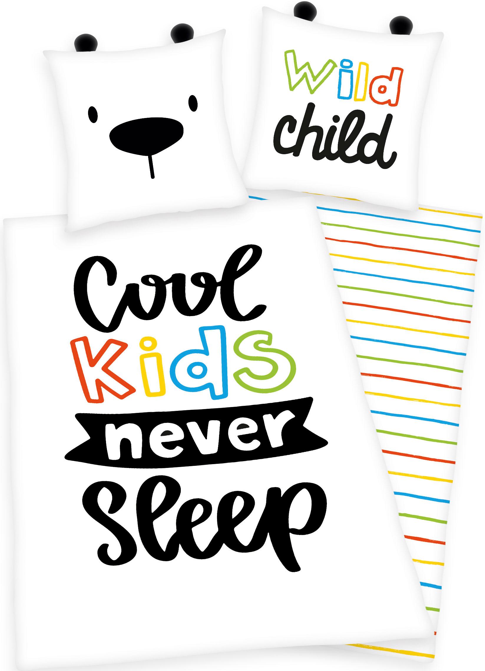 Herding Young Collection Kinderbettwäsche "Cool kids never sleep", (2 tlg.) von Herding Young Collection