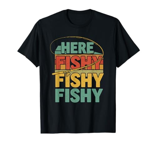 Here-Fishy Men Lustiger Cartoon-Angelhumor T-Shirt Here-Fishy Men Lustiger Cartoon-Angelhumor T-Shirt von Here Fishy Fisherman Funny Fishing