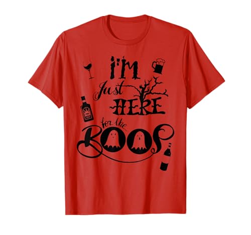 Lustiges Halloween-Kostüm I'm Just Here for The Boos Herren Damen T-Shirt Lustiges Halloween-Kostüm I'm Just Here for The Boos Herren Damen T-Shirt von Here For The Boos