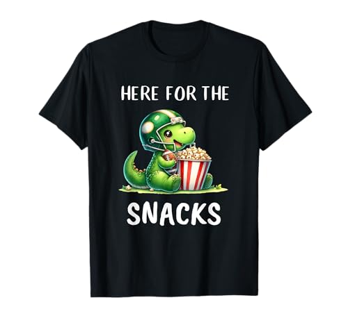 Here For The Snacks American Football Dinosaur Boys Kids Men T-Shirt Here For The Snacks American Football Dinosaur Boys Kids Men T-Shirt von Here For The Snacks Dinosaur Trex Football Boy Kid