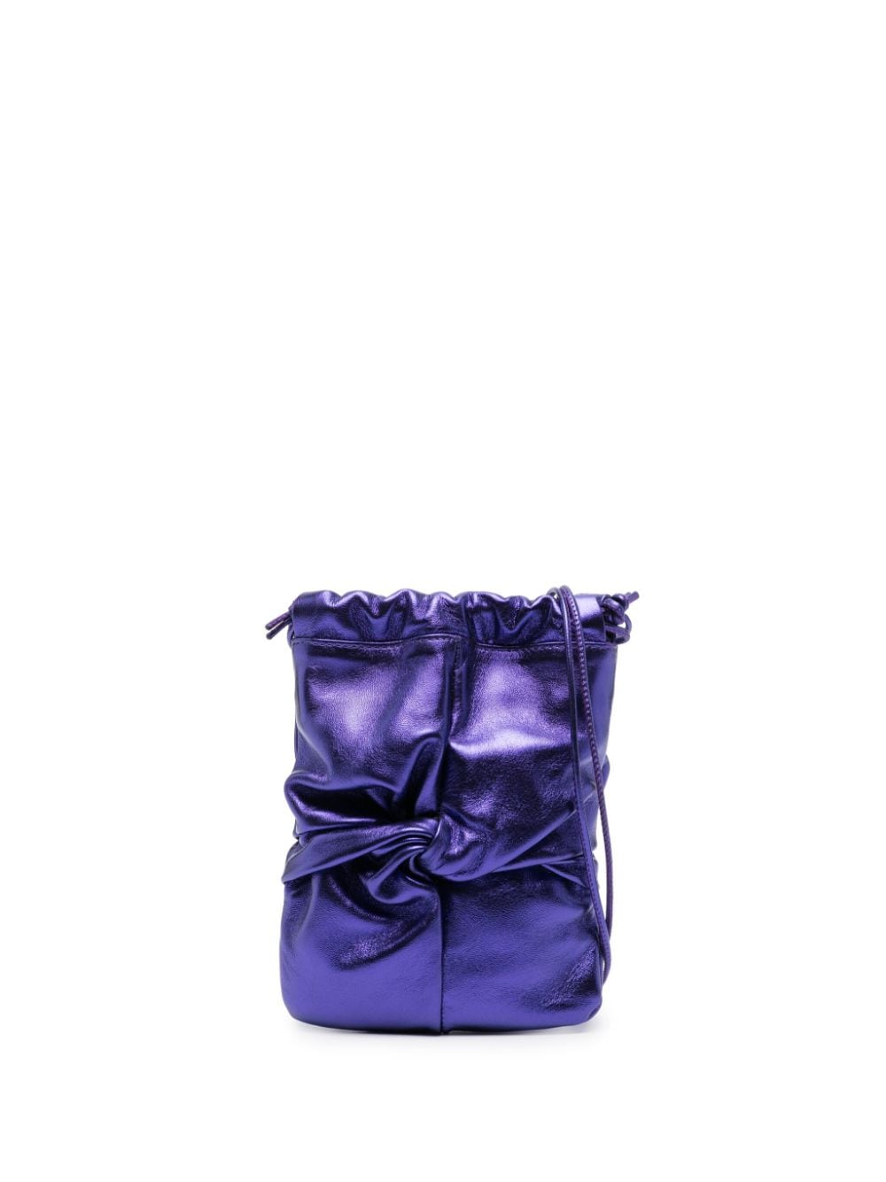 Hereu Ronet Beuteltasche in Metallic-Optik - Violett von Hereu