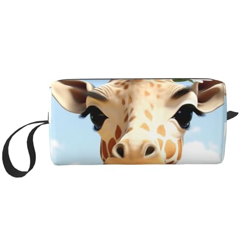 Make-up-Tasche für Damen, Galaxie, große Kapazität, Kosmetiktasche, tragbare Kulturbeutel, Reiseaufbewahrung, giraffe, Einheitsgröße von HerfsT