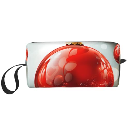 Make-up-Tasche für Damen, Instrumente, Darsteller, große Kapazität, Kosmetiktasche, tragbare Kulturbeutel, Reiseaufbewahrung, Rote Kugel, Einheitsgröße von HerfsT