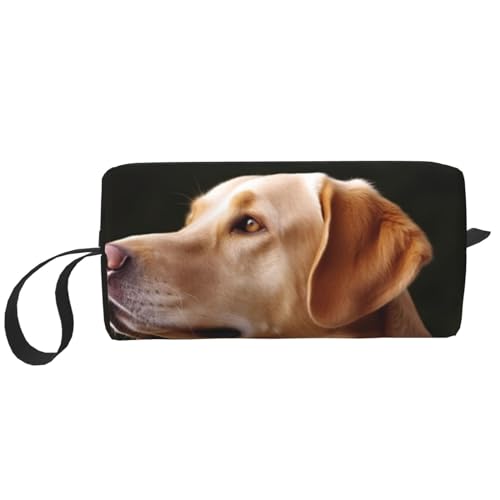 Make-up-Tasche für Damen, Libellenzaun, große Kapazität, Kosmetiktasche, tragbare Kulturbeutel, Reiseaufbewahrung, Hund 1, Einheitsgröße von HerfsT