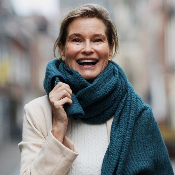 HeritageModa Handgestrickter Unisex Alpaka-Schal von HeritageModa