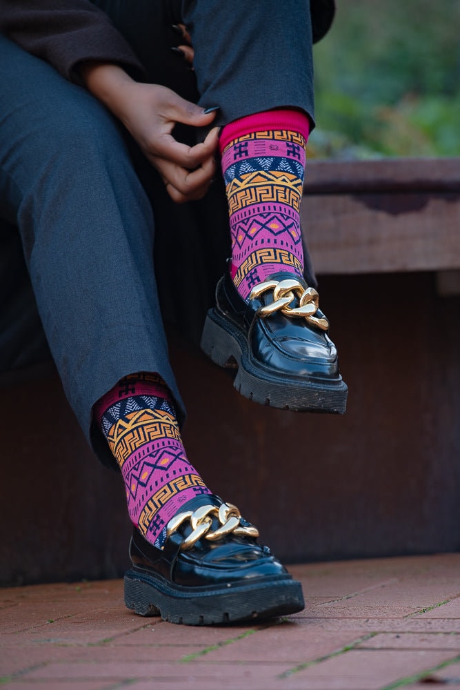Kinshasa Mehrfarbige Socks von Heritageclothings