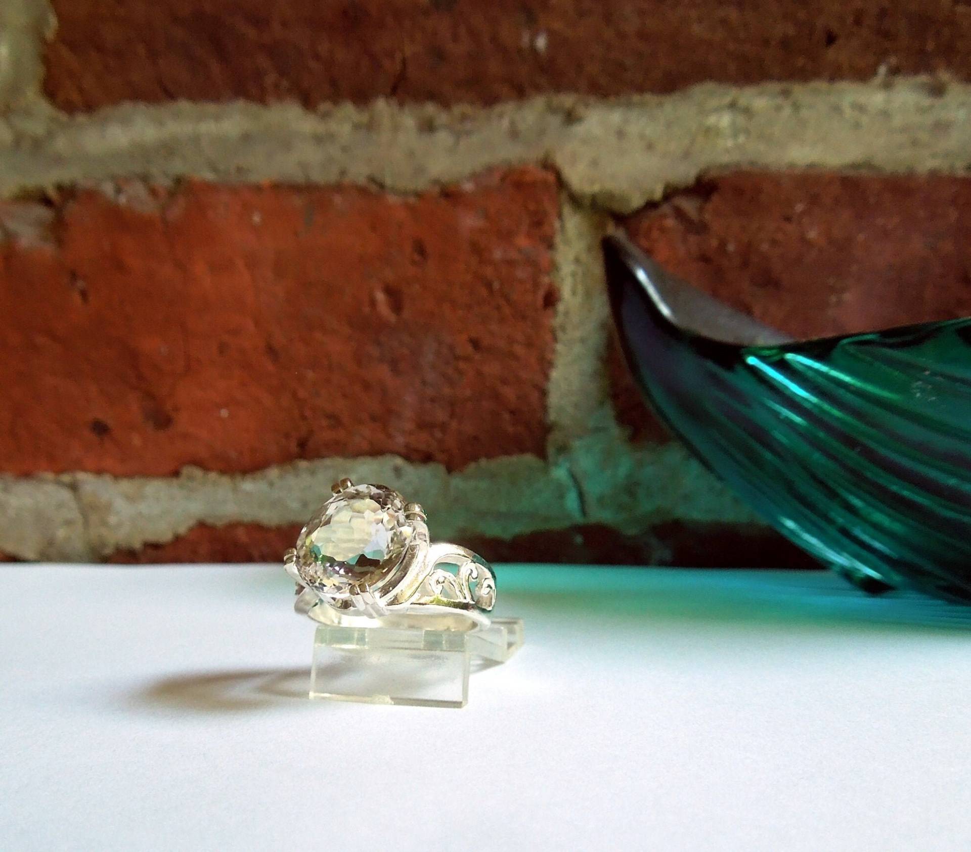 Herkimer Diamant Cocktail Ring -Groß 4.25 Ct, 12x10 Mm Oval Schliff Damen Klar Kristall Gr. 7 Sterling Silber Filigran Fassung Herkimer Diamant Cocktail Ring -Groß 4.25 Ct, 12x10 Mm Oval Schliff Damen Klar Kristall Gr. 7 Sterling Silber Filigran Fassung von HerkimerCrystalJewls