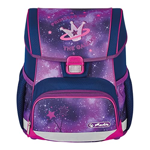 Herlitz® Schulrucksack Loop Jugend Schulranzen Rückentasche | Volumen 16L | Herren Damen Unisex Sportlich | Für Studenten Alltag | Geräumig Haltbar | Galaxy Princess, violett, Modern von Herlitz