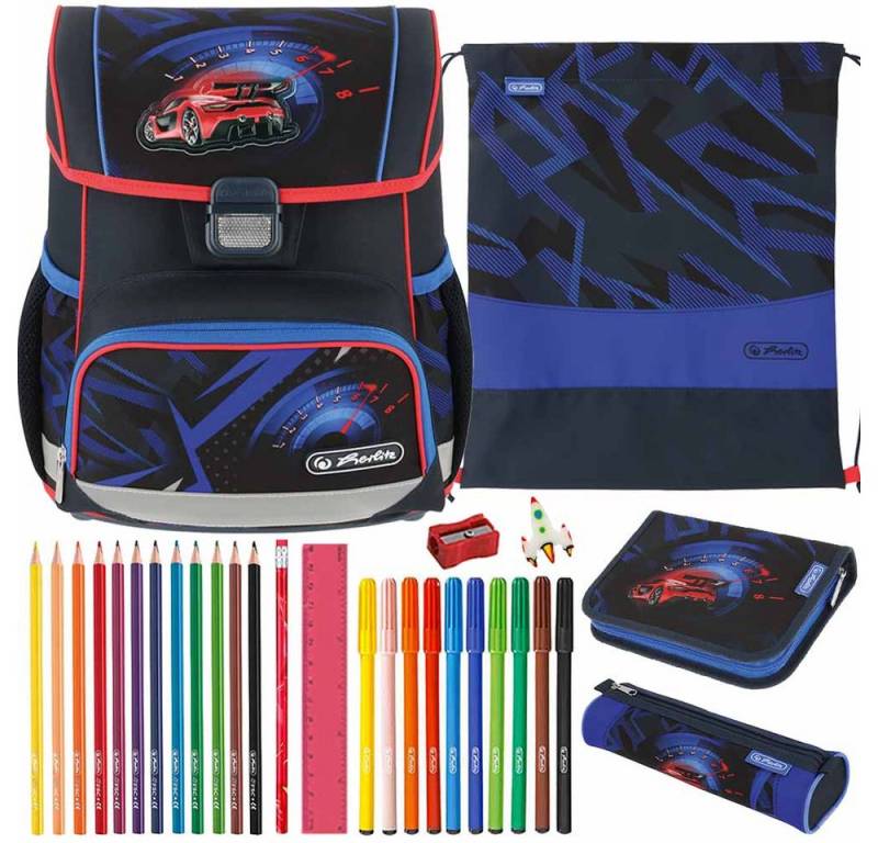 Herlitz Schulranzen Set Loop Plus 10-teilig 2025 Jungen High Speed von Herlitz