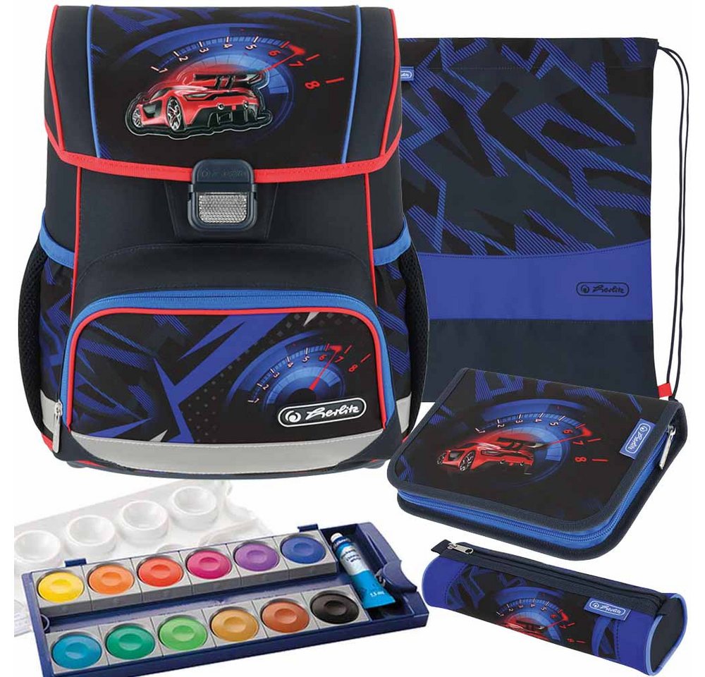 Herlitz Schulranzen Set Loop Plus 5-teilig 2024 Jungen High Speed von Herlitz