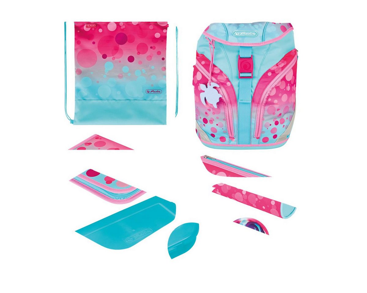 Herlitz Schulranzen herlitz Grundschulrucksack SoftLight Plus - GREENline Pink Bubbles Herlitz Schulranzen herlitz Grundschulrucksack SoftLight Plus - GREENline Pink Bubbles von Herlitz