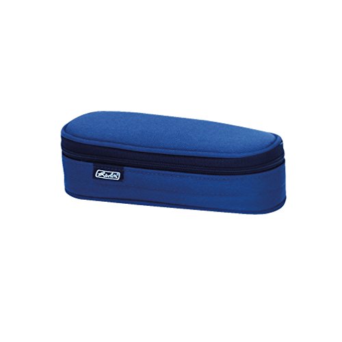 Herlitz Unisex Kinder Faulenzer Etui - blau - 1 Stück, 22 cm von Herlitz