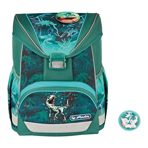 Herlitz Unisex Kinder Light Green Rex Schulranzen, Multicoloured, M Herlitz Unisex Kinder Light Green Rex Schulranzen, Multicoloured, M von Herlitz
