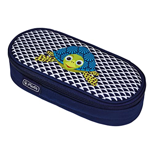 herlitz 50038435 Faulenzer Etui, Cute Animals Turtle, 1 Stück von Herlitz