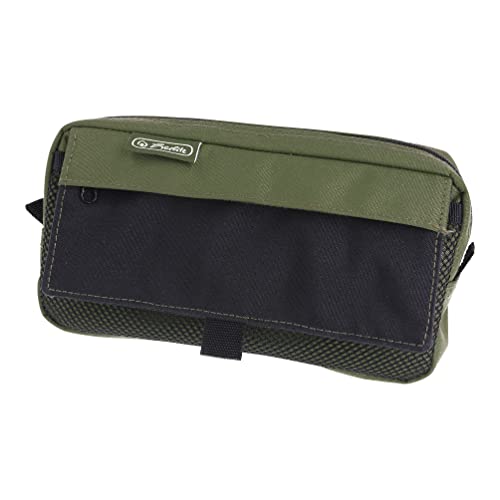 herlitz 50039029 Faulenzer mit 2 Außentaschen, olive/black, 1 Stück von Herlitz