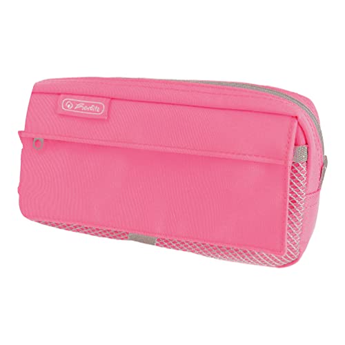 herlitz 50039036 Faulenzer mit 2 Außentaschen, Neon pink, 1 Stück von Herlitz