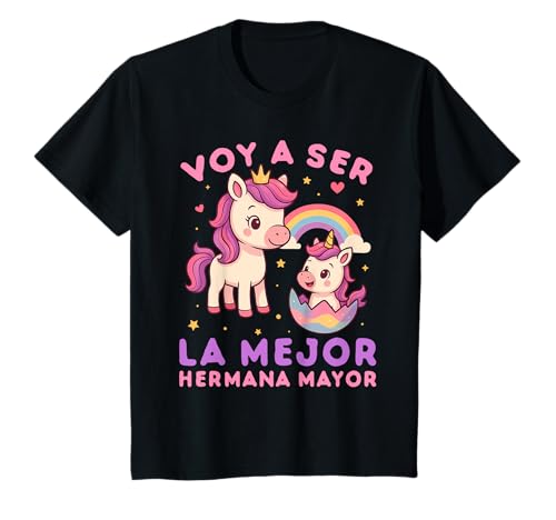 Kinder Voy a Ser la Mejor Hermana Mayor Anuncio del Bebé, Unicornio T-Shirt Kinder Voy a Ser la Mejor Hermana Mayor Anuncio del Bebé, Unicornio T-Shirt von Hermana Mayor Toddler Shirt 2025 2026