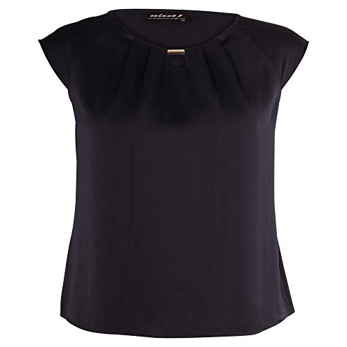 Elegantes T-Shirt mit Seidenoptik (Blau, 42) von Hermann Lange