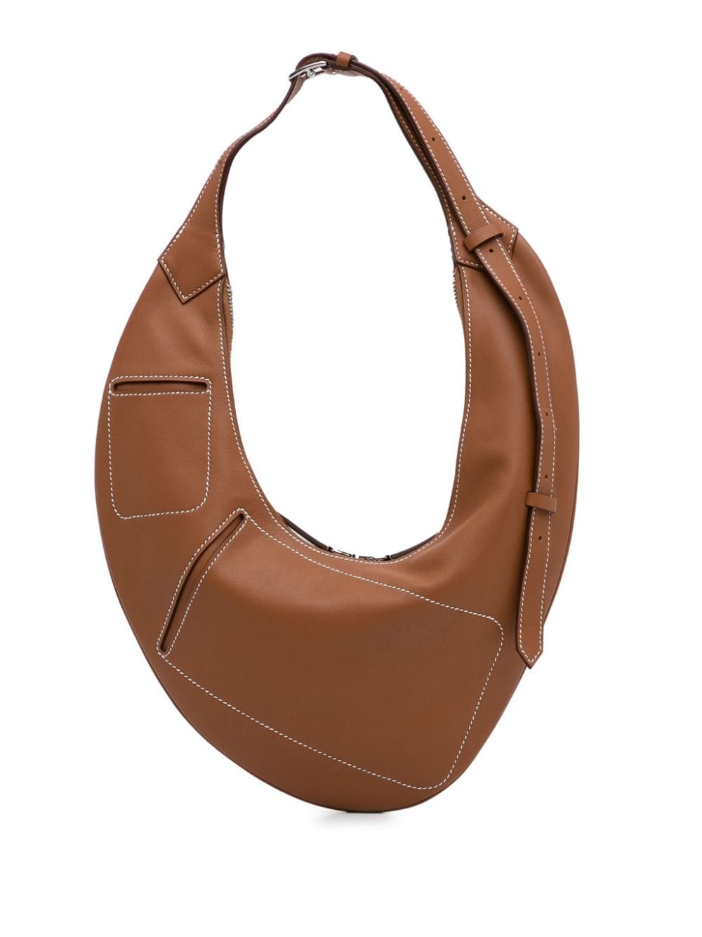Hermès Pre-Owned 2022 Swift and Toile Buddypocket hobo bag - Braun von Hermès Pre-Owned