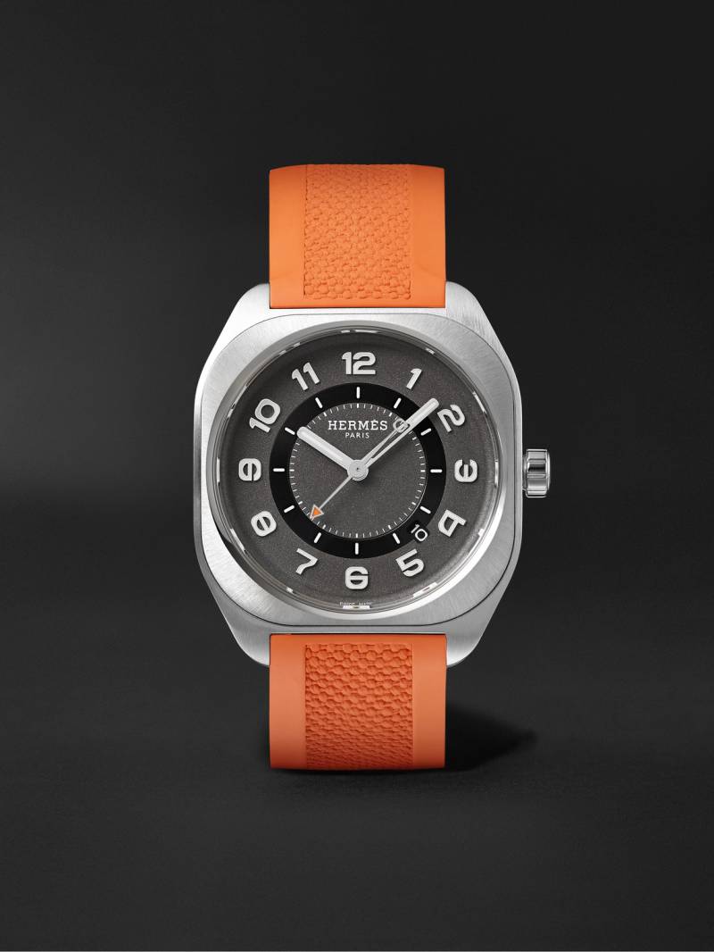 Hermès Timepieces - H08 Automatic 39mm Titanium and Rubber Watch, Ref. No. 049628WW00 - Men - Black von Hermès Timepieces