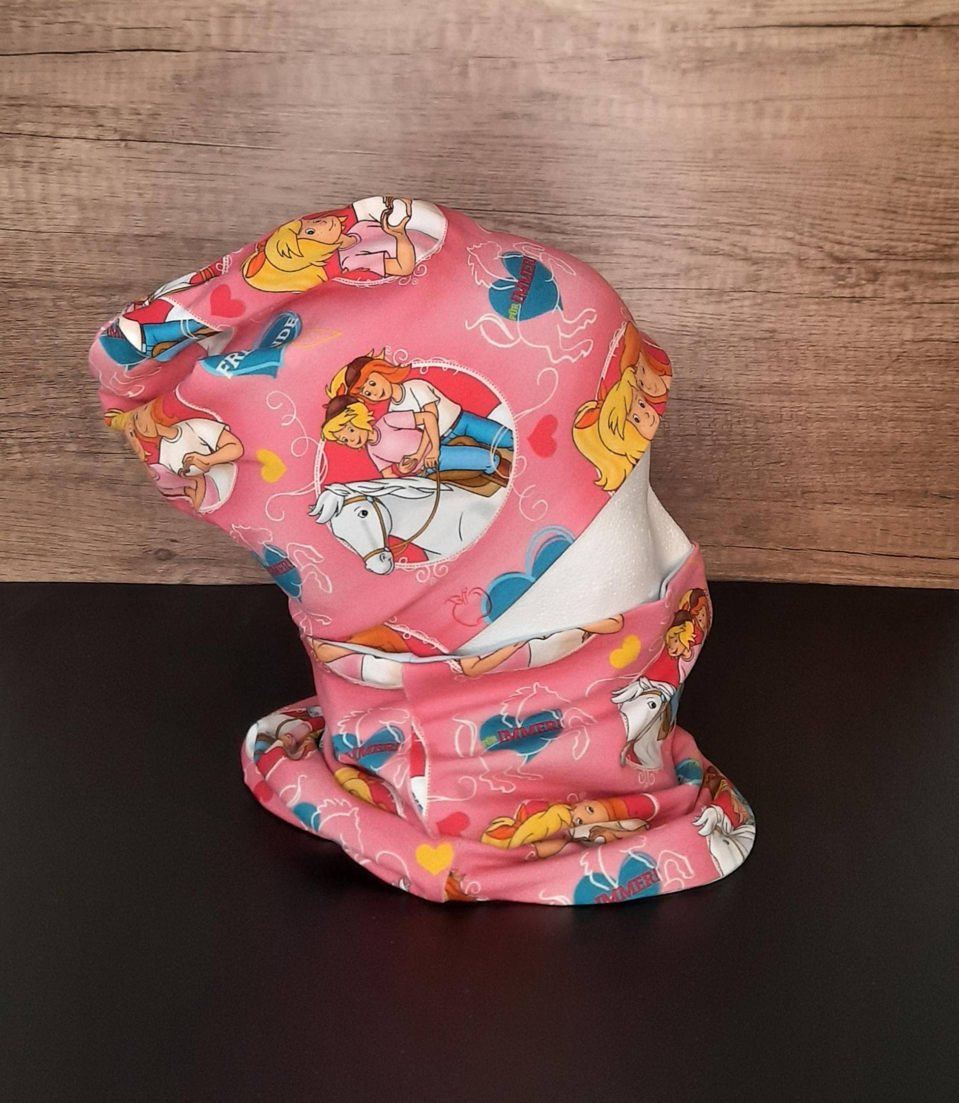 Set Beanie/Mütze & Loop Schal Halssocke Für Kleinkind Mädchen Bibi U. Tina von HermiDesign