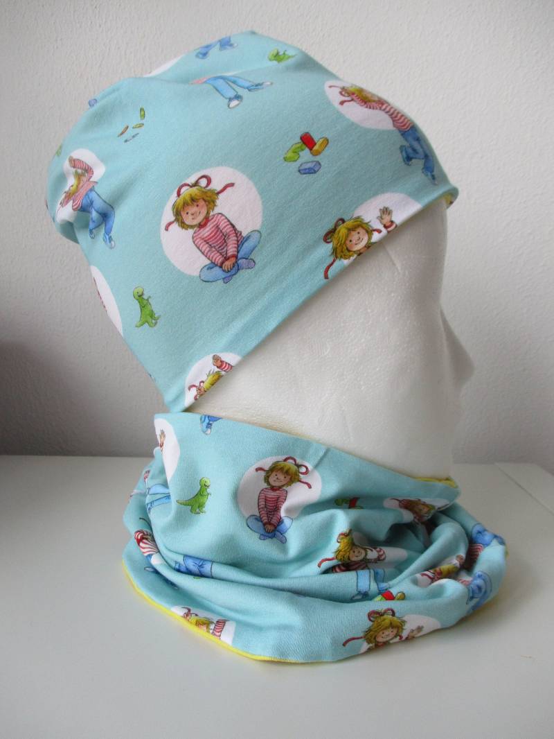 Set Beanie/Mütze & Loop Schal Halssocke Oder Einzeln Für Baby Kleinkind Mädchen Meine Freundin Conni von HermiDesign