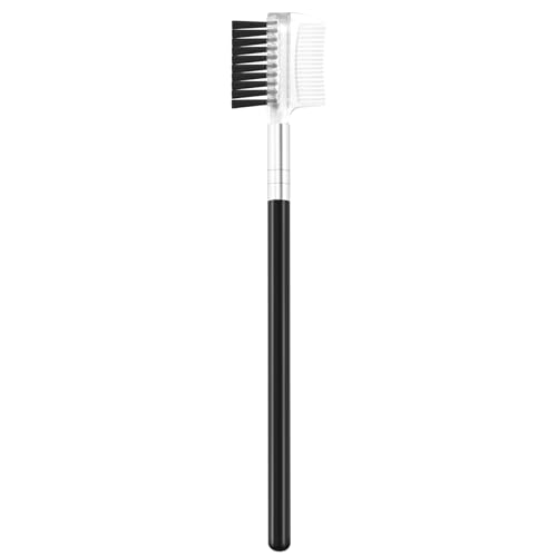 Hermosiey 1 Stueck Frauen Doppelseitige Kamm Augenbrauen Pinsel Halter Make-up Schwarz Kosmetisches Verfassungs-Werkzeug von Hermosiey
