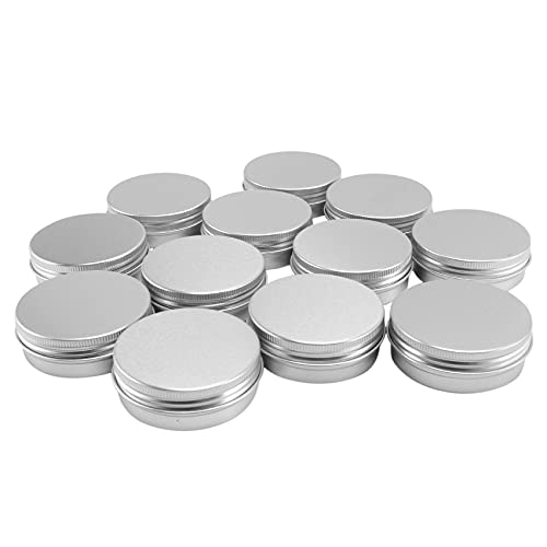 Hermosiey 12 X 50Ml Aluminium Kosmetik Kübel 50Ml Fassungs Vermögen Kleine Kleine Kosmetik/Kerze/Gewürz Glas Pott von Hermosiey