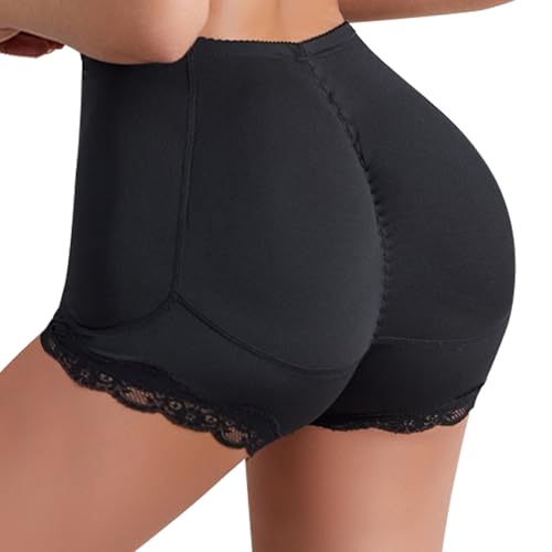 Hernin Damen Butt Lifter Höschen Push Up Unterhose Hüfte Push Up Slip Shapewear Hip Enhancer Shapewear Po Heber Unterhose (DE/NL/SE/PL, Alphanumerisch, L, Regular, Regular, Schwarz) von Hernin
