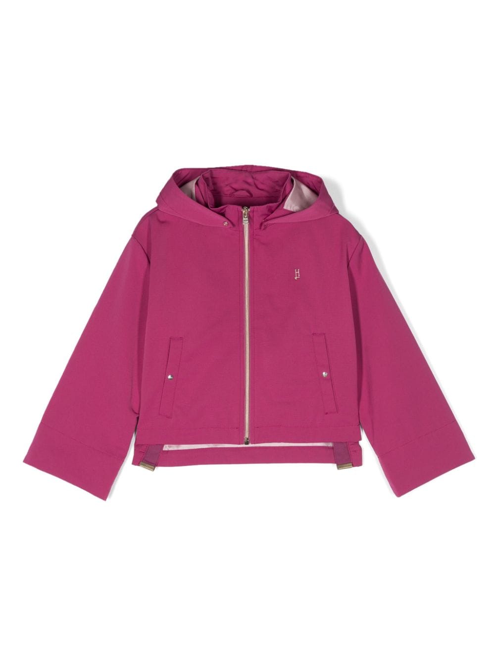 Herno Kids Faille-Jacke mit Logo-Schild - Violett von Herno Kids